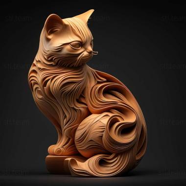 3D model Foldex cat (STL)